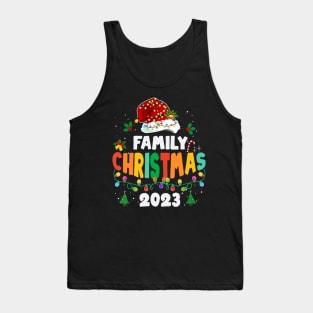 Family Christmas 2023 Matching Squad Santa Elf Tank Top